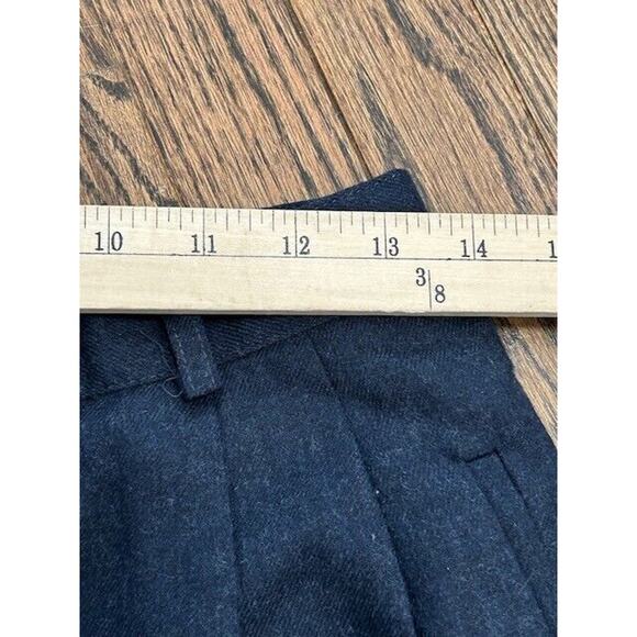 Lauren Ralph Lauren Worsted Wool Dress Pants Trousers Pleated Front Blue Size 10 - Picture 7 of 10